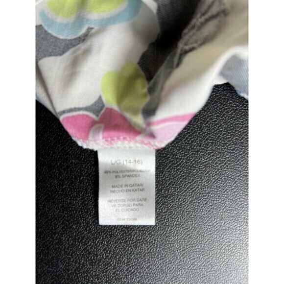 Womens Nordic Track Blue Floral/Black Multi  Tank/Shirt/Top Size‎ Large - Picture 4 of 5